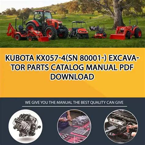 kubota kx057 service manual